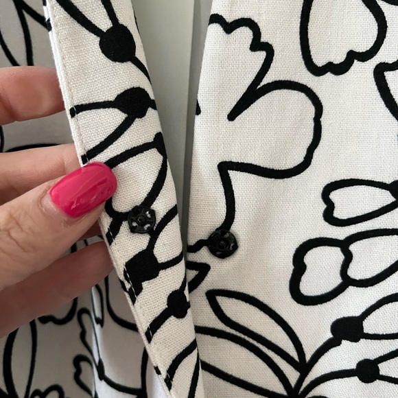 NEW! Liz Claiborne Separates Black/White Floral Business Blazer/Jacket Size 14 - Picture 3 of 16